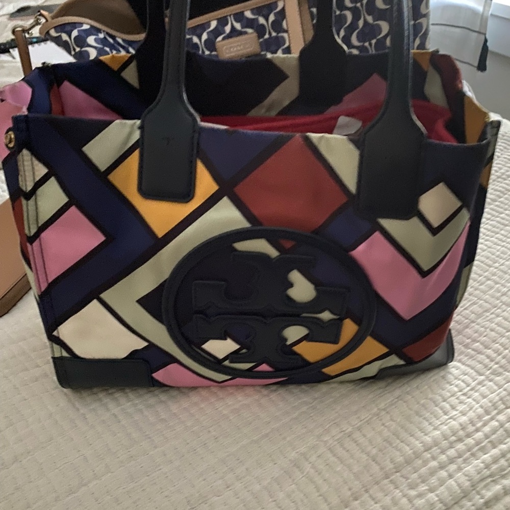 COPY - Tory Burch Ella printed tote multicolor leather /nylon materials - Picture 3 of 16